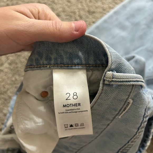 MOTHER The Insider Crop Step Chew in Mentally Elsewhere Size 28 Blue Cotton Mix - Picture 11 of 12